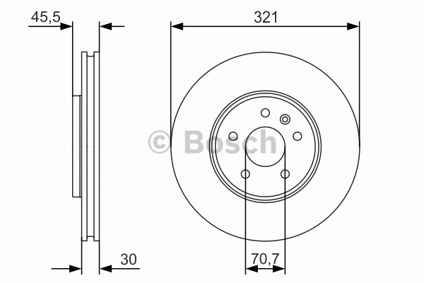 Alternativ bild 0 för Bromsskiva Bosch