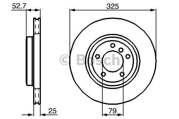 Alternativ bild 0 för Bromsskiva Bosch