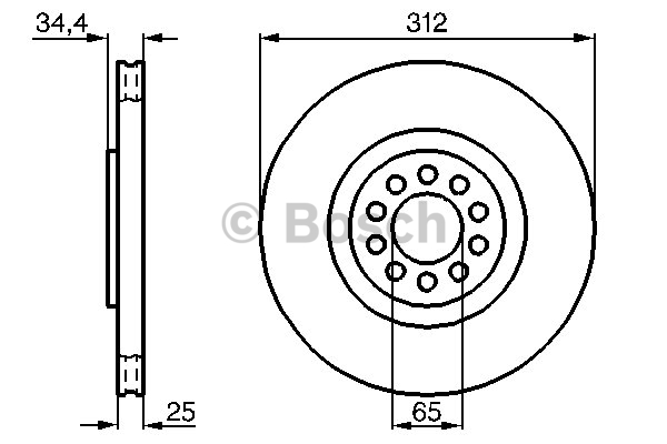 Alternativ bild 0 för Bromsskiva