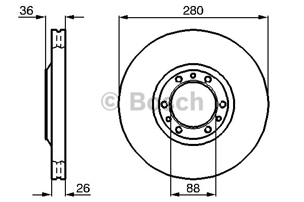 Alternativ bild 0 för Bromsskiva