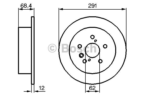 Alternativ bild 0 för Bromsskiva Bosch