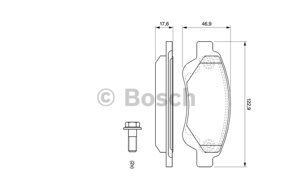 Alternativ bild 0 för Bromsbelägg Bosch