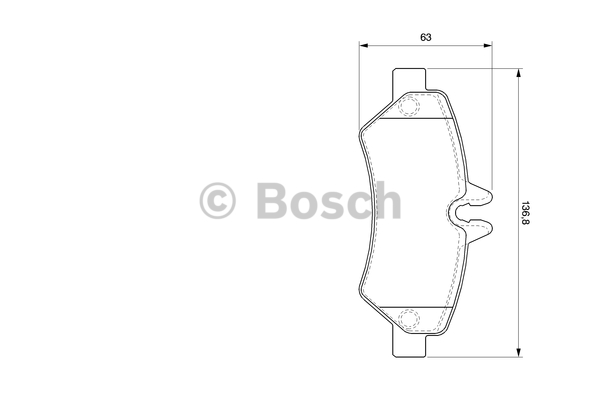 Alternativ bild 0 för Bromsbelägg Bosch