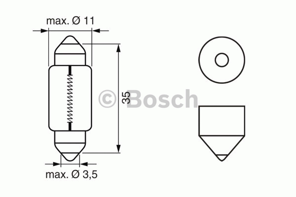 Bosch Pure Light WS - Glödlampa C5W 5W 12 V