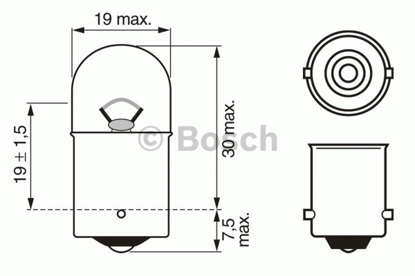 Bosch Pure Light WS - Glödlampa R10W 10W 12 V