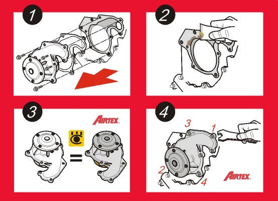 Vattenpump Airtex