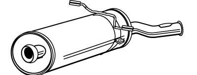 Alternativ bild 0 för Bakre ljuddämpare