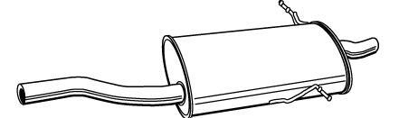 Alternativ bild 0 för Bakre ljuddämpare