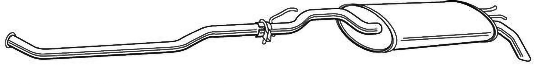 Alternativ bild 0 för Bakre ljuddämpare