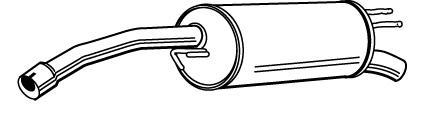 Alternativ bild 0 för Bakre ljuddämpare