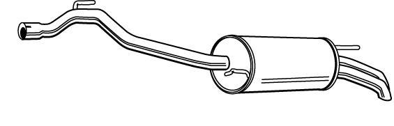 Alternativ bild 0 för Bakre ljuddämpare