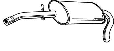 Alternativ bild 0 för Bakre ljuddämpare