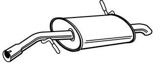 Alternativ bild 0 för Bakre ljuddämpare