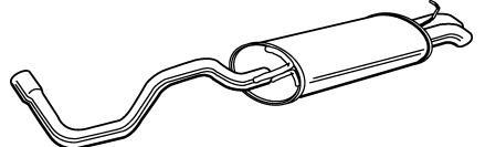 Alternativ bild 0 för Bakre ljuddämpare