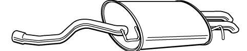 Alternativ bild 0 för Bakre ljuddämpare