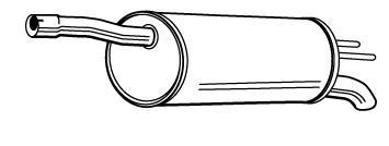 Alternativ bild 0 för Bakre ljuddämpare