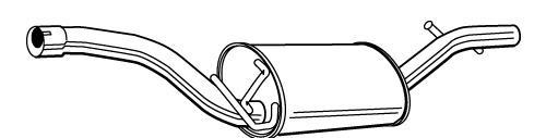 Alternativ bild 0 för Bakre ljuddämpare