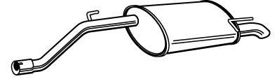 Alternativ bild 0 för Bakre ljuddämpare