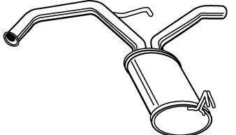 Alternativ bild 0 för Bakre ljuddämpare