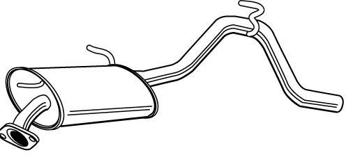 Alternativ bild 0 för Bakre ljuddämpare