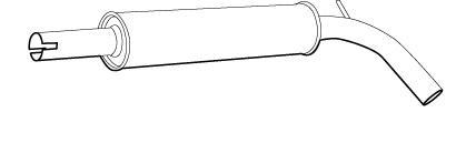 Alternativ bild 0 för Mellan ljuddämpare Walker