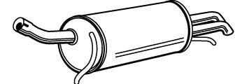 Alternativ bild 0 för Bakre ljuddämpare