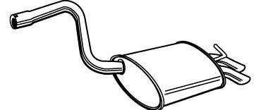 Alternativ bild 0 för Bakre ljuddämpare Walker