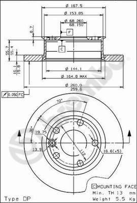 Alternativ bild 0 för Bromsskiva