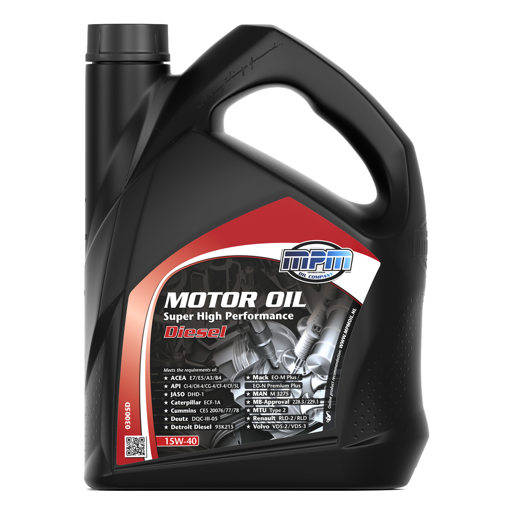 MPM Super High Performance Diesel 15W-40 Motorolja Dunk 5 l