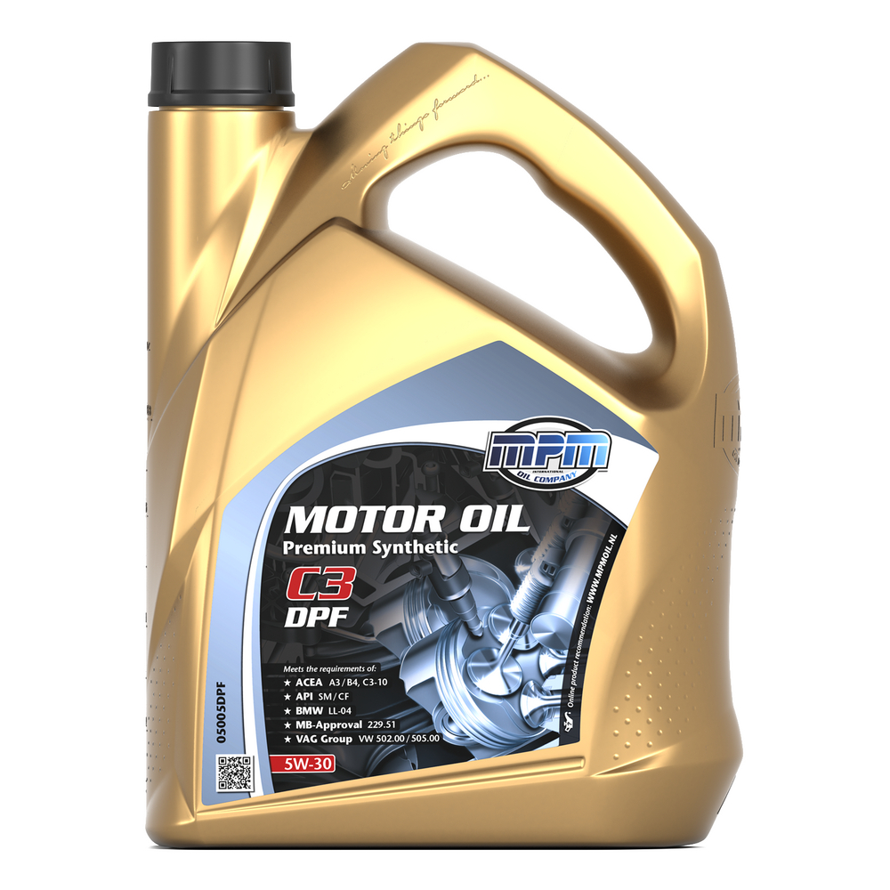 MPM Premium Synthetic C3 DPF 5W-30 Motorolja Dunk 5 l