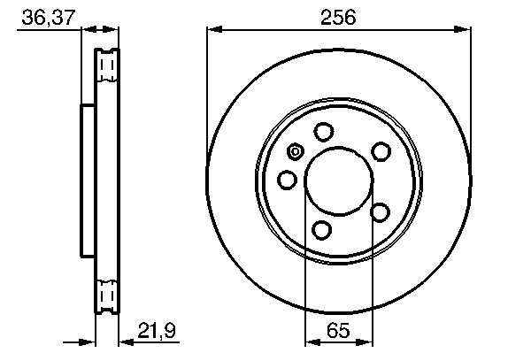 Alternativ bild 0 för Bromsskiva