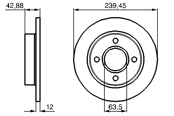 Alternativ bild 0 för Bromsskiva