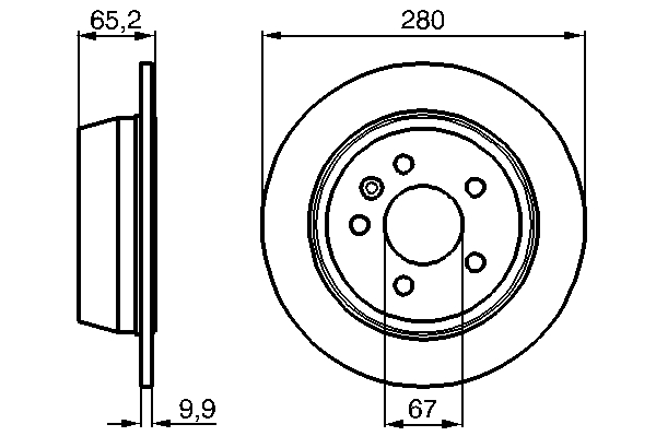 Alternativ bild 0 för Bromsskiva