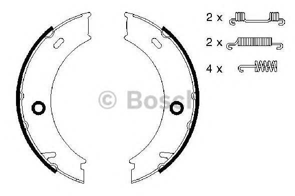 Alternativ bild 0 för Bromsbackar Bosch