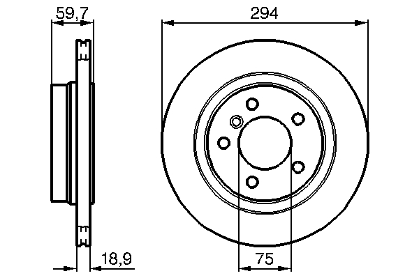 Alternativ bild 0 för Bromsskiva