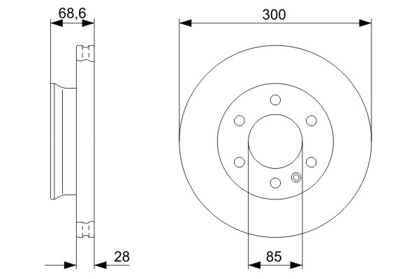 Alternativ bild 0 för Bromsskiva Bosch