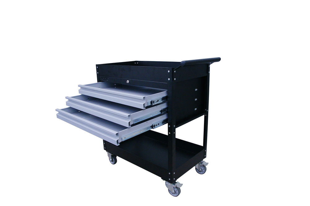 Avlastningsvagn 3 Utdragbara Lådor 1 Hyllplan