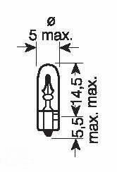 Osram Original - Glödlampa W1W2 1.2W 12 V 1-pack