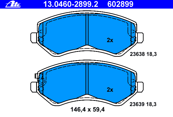 Alternativ bild 0 för Bromsbelägg