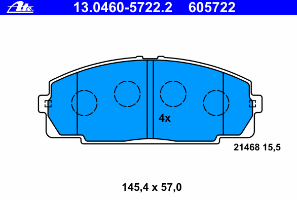 Alternativ bild 0 för Bromsbelägg