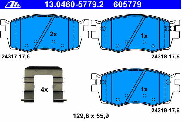Alternativ bild 0 för Bromsbelägg