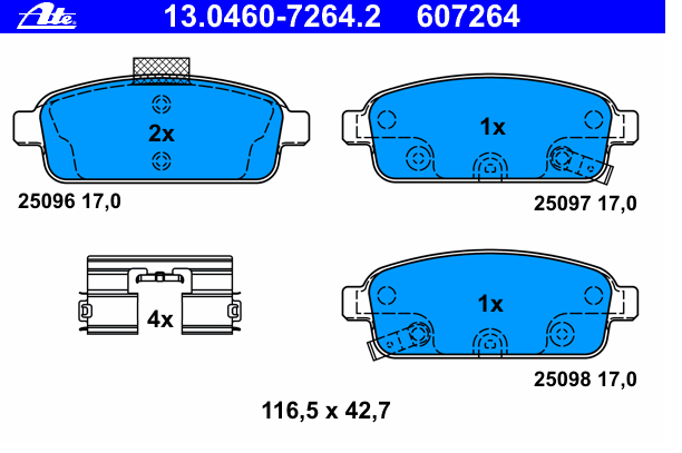 Alternativ bild 0 för Bromsbelägg