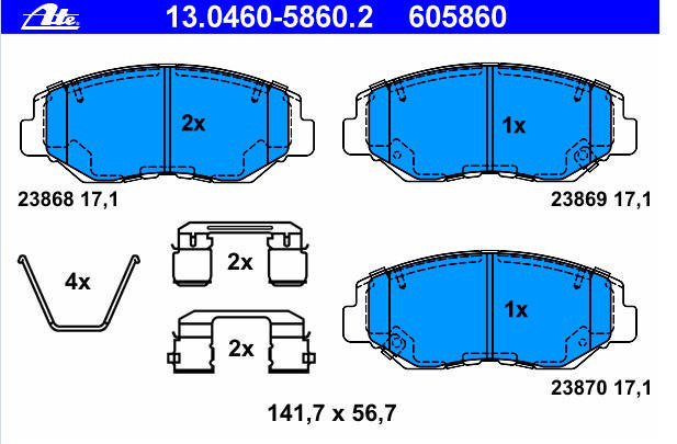 Alternativ bild 0 för Bromsbelägg