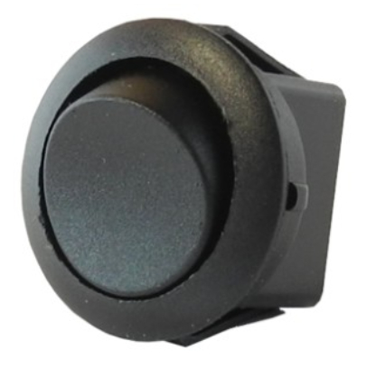 Strömställare Obelyst Svart