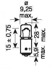 Alternativ bild 0 för Osram Original - Glödlampa H6W 6W 12 V 1-pack