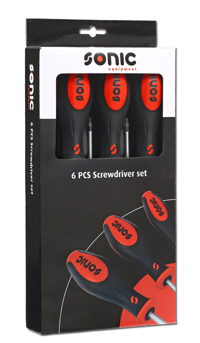 Skruvmejselsats Torx T10-T30 6-Delar Sonic
