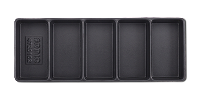 Lådinsats Med 5 Fack (145x370x48mm)