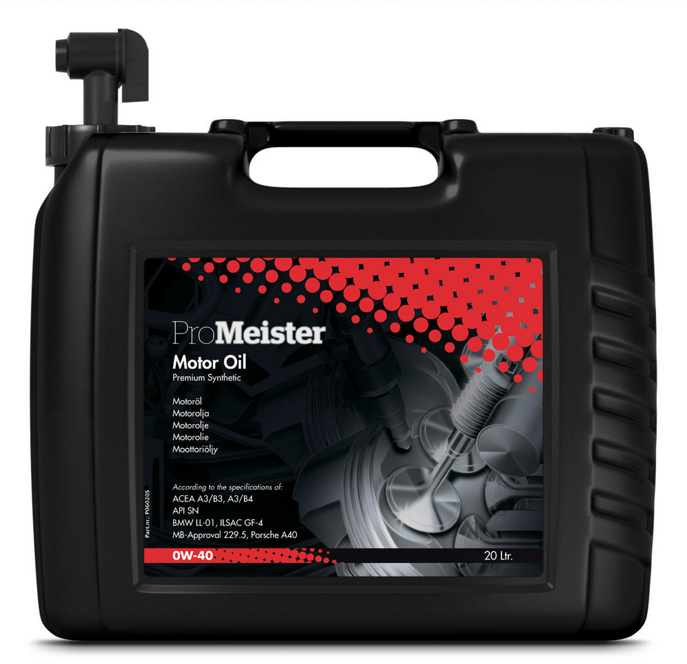 ProMeister Premium Synt 0W-40 Motorolja Dunk 20 l