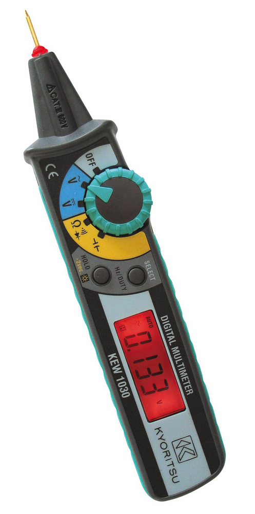 Kyoritsu 1030 – Pennmultimeter med inbyggd ficklampa