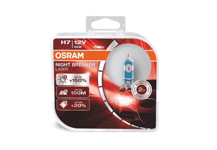 Ampoule électrique Osram 2 ampoules feu auto LEDriving NIGHT BREAKER - - LED  - Bright H7